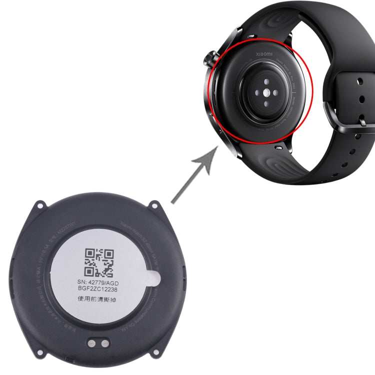 For Xiaomi Watch S2 46mm Original Rear Housing Cover - For Xiaomi by buy2fix | Online Shopping UK | buy2fix