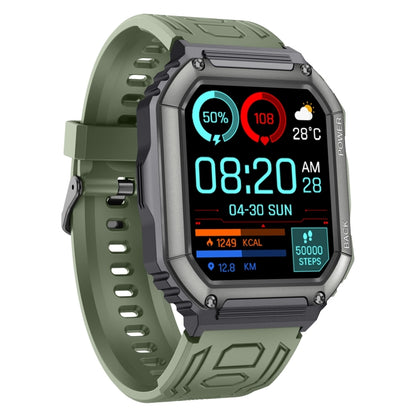 KR06 Waterproof Pedometer Sport Smart Watch, Support Heart Rate / Blood Pressure Monitoring / BT Calling (Camouflage Green) - Smart Watches by buy2fix | Online Shopping UK | buy2fix