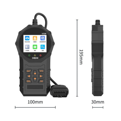 V320 Car OBD2 Diagnostic Instrument Fault Clear Code Reader - Electronic Test by buy2fix | Online Shopping UK | buy2fix