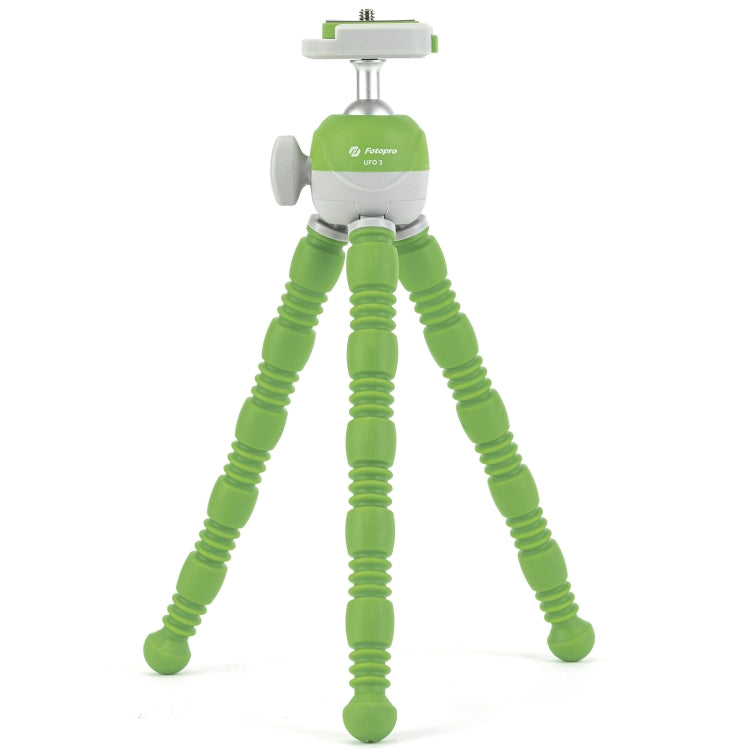 Fotopro UFO 3 Flexible Tripod Mount for SLR Cameras, GoPro, Phones (Green) - Portable Mini Tripod by Fotopro | Online Shopping UK | buy2fix