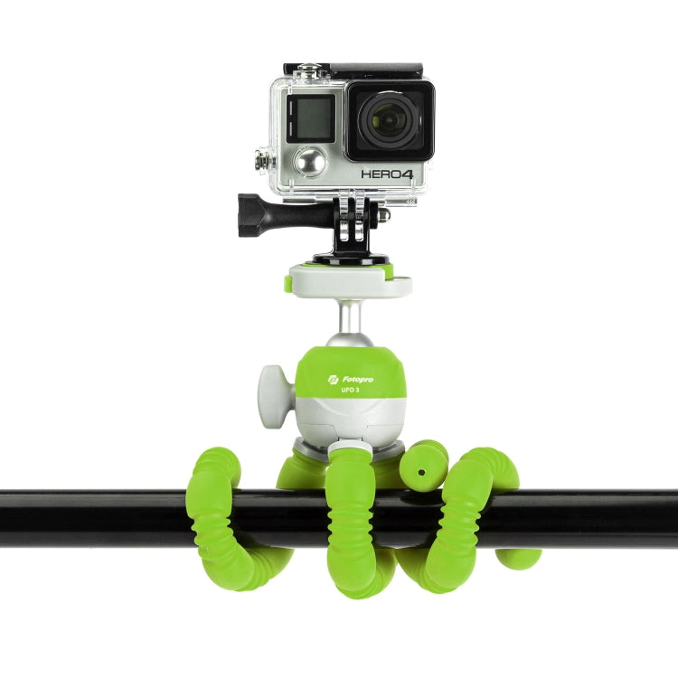 Fotopro UFO 3 Flexible Tripod Mount for SLR Cameras, GoPro, Phones (Green) - Portable Mini Tripod by Fotopro | Online Shopping UK | buy2fix