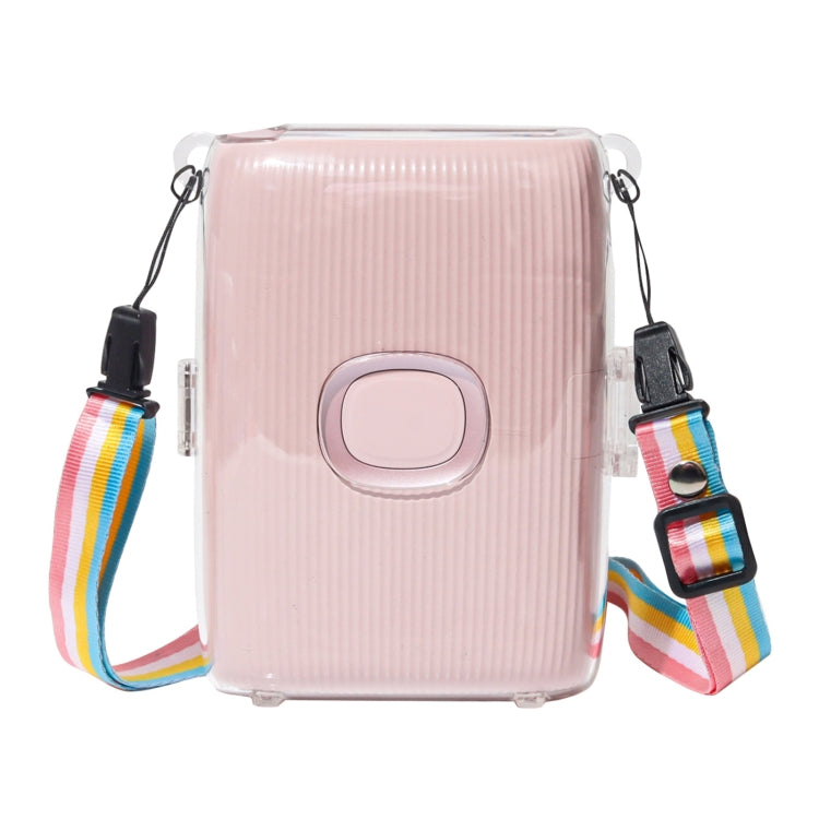 For FUJIFILM Instax mini Link 2 Crystal Hard Case Camera Bag with Shoulder Strap (Transparent) - Protective Case by buy2fix | Online Shopping UK | buy2fix