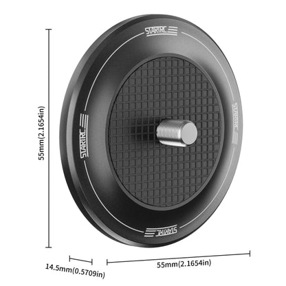 STARTRC Magnetic Base 1/4 Interface Metal Mount (Black) - Mount & Holder by STARTRC | Online Shopping UK | buy2fix