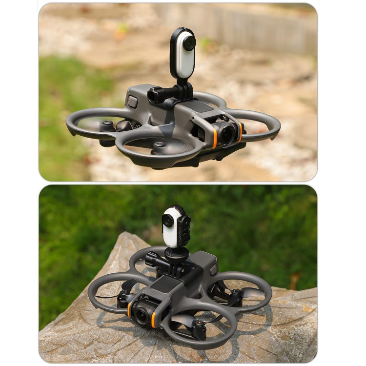 For DJI Avata 2 Sunnylife Action Camera Holder Mount Drone Light Bracket (Black) - Mount & Holder by Sunnylife | Online Shopping UK | buy2fix