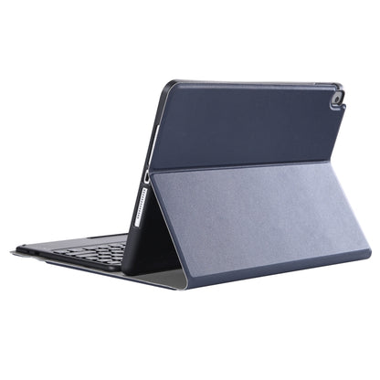 YA11B-A 2021 Detachable Lambskin Texture Round Keycap Bluetooth Keyboard Leather Tablet Case with Touch Control & Pen Slot & Stand For iPad Pro 11 (2021)(Dark Blue) - For iPad Pro by buy2fix | Online Shopping UK | buy2fix