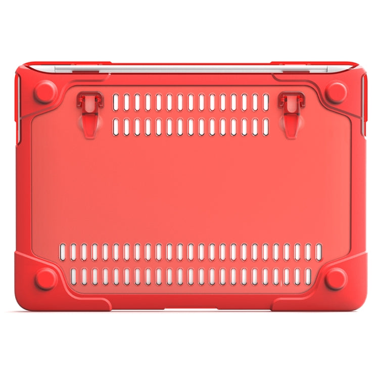 For MacBook Air 11.6 inch A1465 / A1370 TPU and PC Two-color Anti-fall Laptop Protective Case(Red) - MacBook Air Cases by buy2fix | Online Shopping UK | buy2fix