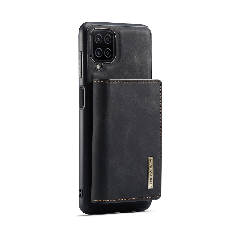 For Samsung Galaxy A12 5G DG.MING M1 Series 3-Fold Multi Card Wallet  Back Cover Shockproof Case with Holder Function(Black) - Galaxy Phone Cases by DG.MING | Online Shopping UK | buy2fix