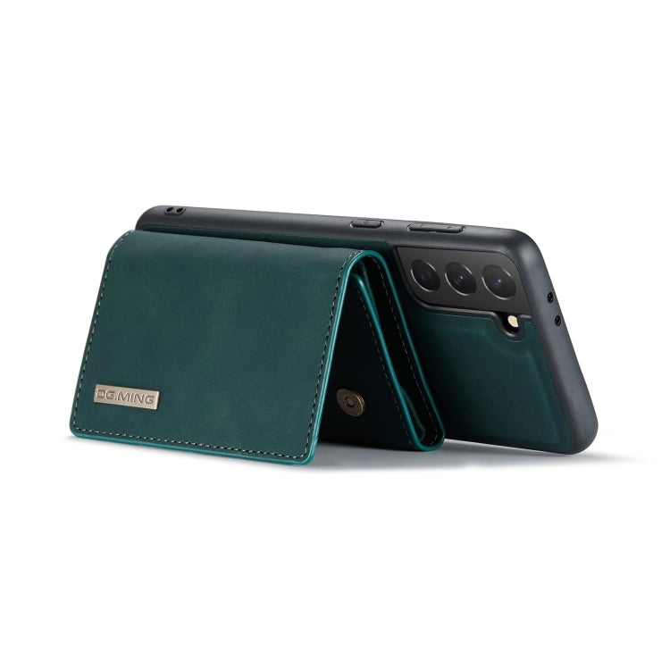 For Samsung Galaxy S21 DG.MING M1 Series 3-Fold Multi Card Wallet  Back Cover Shockproof Case with Holder Function(Green) - Galaxy Phone Cases by DG.MING | Online Shopping UK | buy2fix