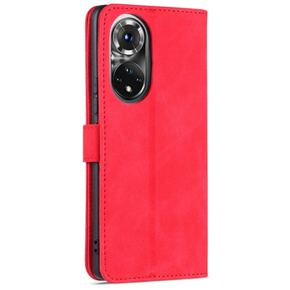 For Honor 50 AZNS Skin Feel Calf Texture Horizontal Flip Leather Case with Card Slots & Holder & Wallet(Red) - Honor Cases by AZNS | Online Shopping UK | buy2fix