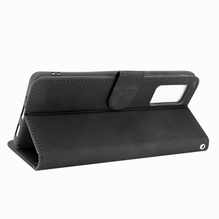For Blackview A100 Solid Color Skin Feel Magnetic Buckle Horizontal Flip Calf Texture PU Leather Case with Holder & Card Slots & Wallet(Black) - More Brand by buy2fix | Online Shopping UK | buy2fix