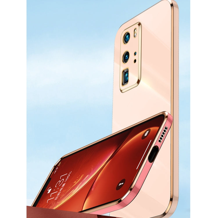 For Huawei P40 Pro XINLI Straight Edge 6D Electroplate TPU Phone Case(Hawthorn Red) - Huawei Cases by XINLI | Online Shopping UK | buy2fix