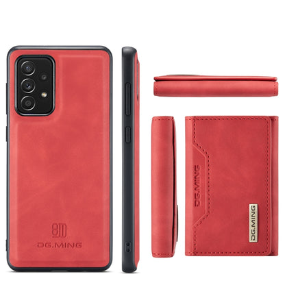 For Samsung Galaxy A52 5G / 4G DG.MING M2 Series 3-Fold Multi Card Bag + Back Cover Shockproof Case with Wallet & Holder Function(Red) - Galaxy Phone Cases by DG.MING | Online Shopping UK | buy2fix