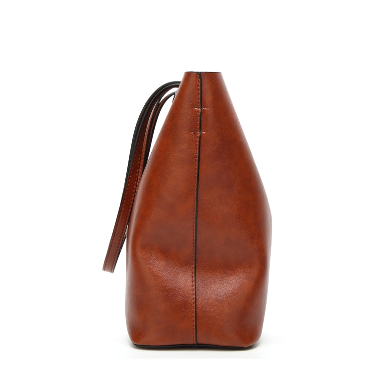 Fashion PU Leather Ladies HandBags Women Messenger Bags Crossbody Shoulder Bag(Wine Red) - Single-shoulder Bags by buy2fix | Online Shopping UK | buy2fix