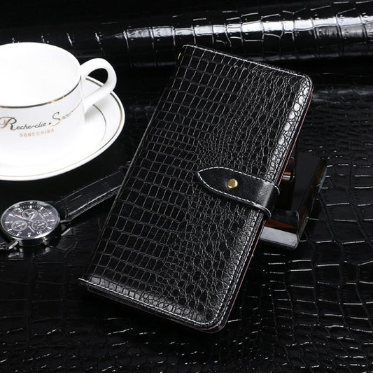 For Huawei P50 idewei Crocodile Texture Horizontal Flip Leather Case with Holder & Card Slots & Wallet(Black) - Huawei Cases by idewei | Online Shopping UK | buy2fix