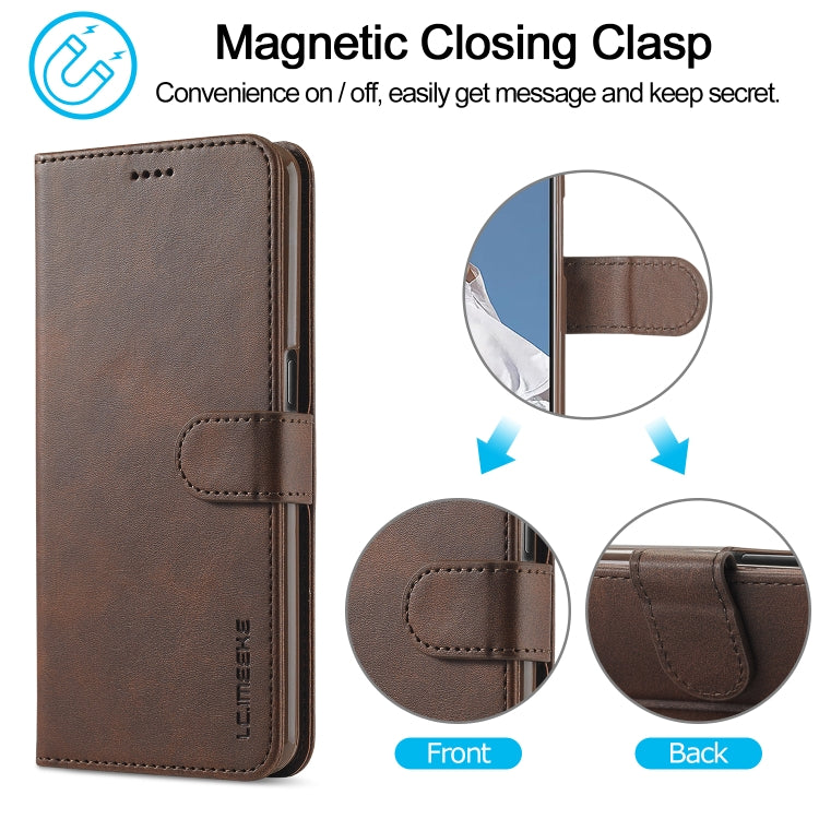 LC.IMEEKE Calf Texture Horizontal Flip Leather Case with Holder & Card Slots & Wallet For OPPO A16(Brown) - OPPO Cases by LC.IMEEKE | Online Shopping UK | buy2fix