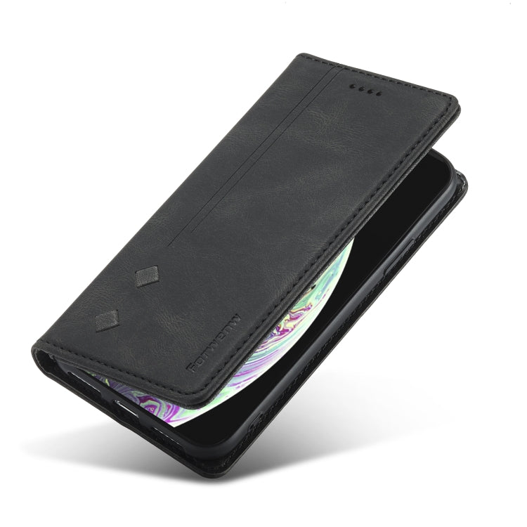 For iPhone XR Forwenw F2 Series Magnetic Horizontal Flip Leather Case with Holder & Card Slots & Wallet(Black) - More iPhone Cases by Forwenw | Online Shopping UK | buy2fix