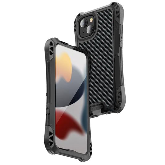 For iPhone 13 Pro R-JUST AMIRA Shockproof Dustproof Waterproof Metal Protective Case (Black) - iPhone 13 Pro Cases by R-JUST | Online Shopping UK | buy2fix