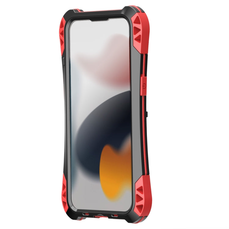 For iPhone 13 Pro Max R-JUST AMIRA Shockproof Dustproof Waterproof Metal Protective Case (Red) - iPhone 13 Pro Max Cases by R-JUST | Online Shopping UK | buy2fix