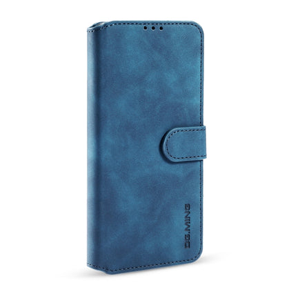 For iPhone 13 DG.MING Retro Oil Side Horizontal Flip Leather Case with Holder & Card Slots & Wallet(Blue) - iPhone 13 Cases by DG.MING | Online Shopping UK | buy2fix