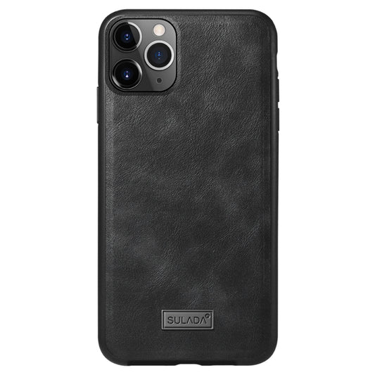 For iPhone 11 SULADA Shockproof TPU + Handmade Leather Protective Case(Black) - iPhone 11 Cases by SULADA | Online Shopping UK | buy2fix
