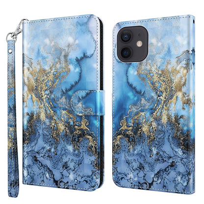 For iPhone 13 mini 3D Painting Pattern Horizontal Flip TPU + PU Leather Case with Holder & Card Slots & Wallet (Milky Way) - iPhone 13 mini Cases by buy2fix | Online Shopping UK | buy2fix