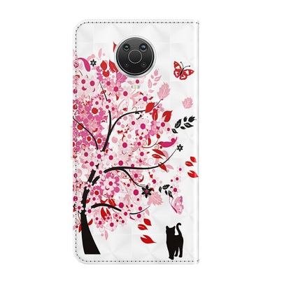 For Nokia G20 / G10 / 6.3 3D Painting Pattern Horizontal Flip TPU + PU Leather Case with Holder & Card Slots & Wallet(Cat Under The Tree) - Nokia Cases by buy2fix | Online Shopping UK | buy2fix