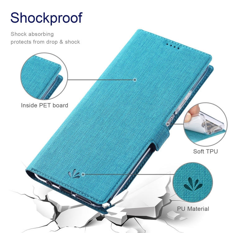 ViLi K Series Shockproof TPU + PU Leather Magnetic Buckle Horizontal Flip Case with Card Slots & Wallet & Holder For Motorola Moto Edge 20 Pro(Blue) - Motorola Cases by ViLi | Online Shopping UK | buy2fix