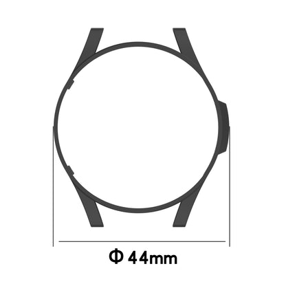 For Samsung Galaxy Watch4 44mm Half Coverage Hollowed PC Protective Case(Transparent White) - Watch Cases by buy2fix | Online Shopping UK | buy2fix