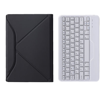 BM12 Diamond Texture Detachable Bluetooth Keyboard Leather Tablet Case with Pen Slot & Triangular Back Support For Lenovo Pad Plus 11 inch TB-J607F / Tab P11 11 inch TB-J606F(Black White) - Lenovo Keyboard by buy2fix | Online Shopping UK | buy2fix