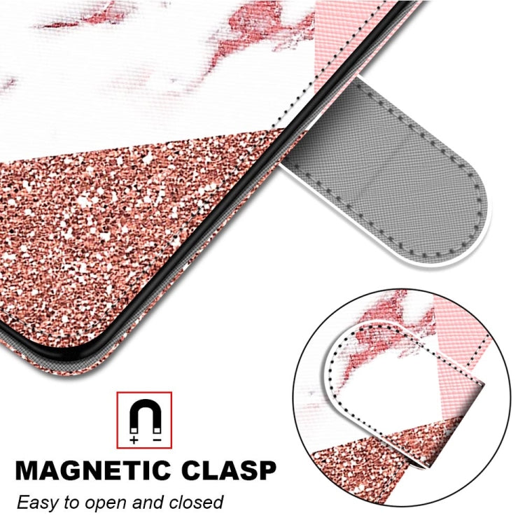 For Xiaomi Redmi 10 Coloured Drawing Cross Texture Horizontal Flip PU Leather Case with Holder & Card Slots & Wallet & Lanyard(Pink Stone Texture) - Xiaomi Cases by buy2fix | Online Shopping UK | buy2fix