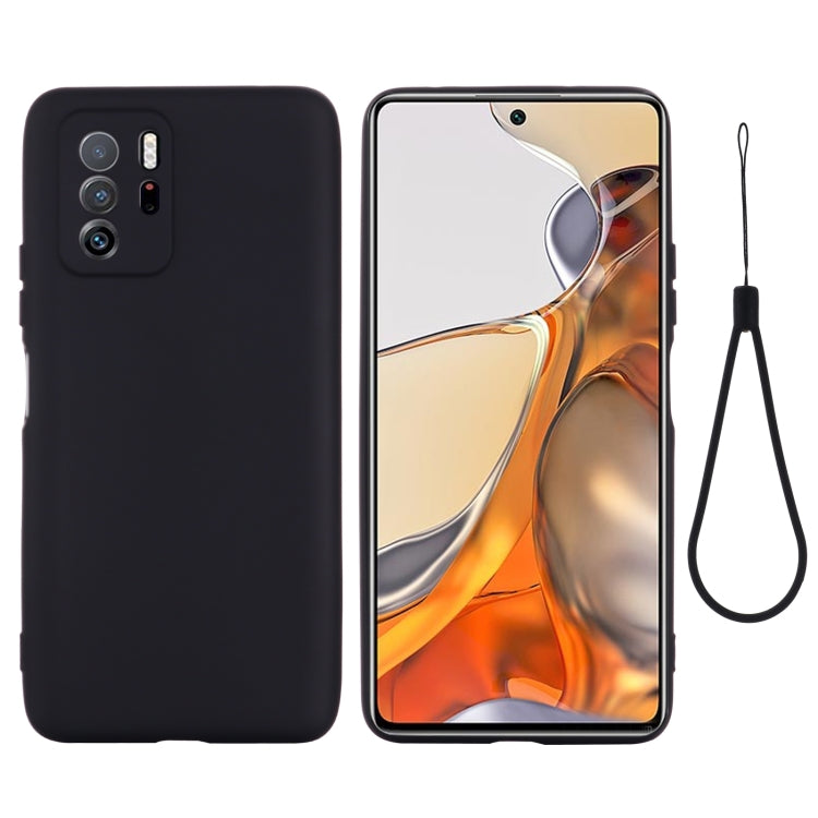 For Xiaomi Redmi Note 10 Pro 5G CN Version / Poco X3 GT 5G Solid Color Liquid Silicone Dropproof Full Coverage Protective Case(Black) - Xiaomi Cases by buy2fix | Online Shopping UK | buy2fix