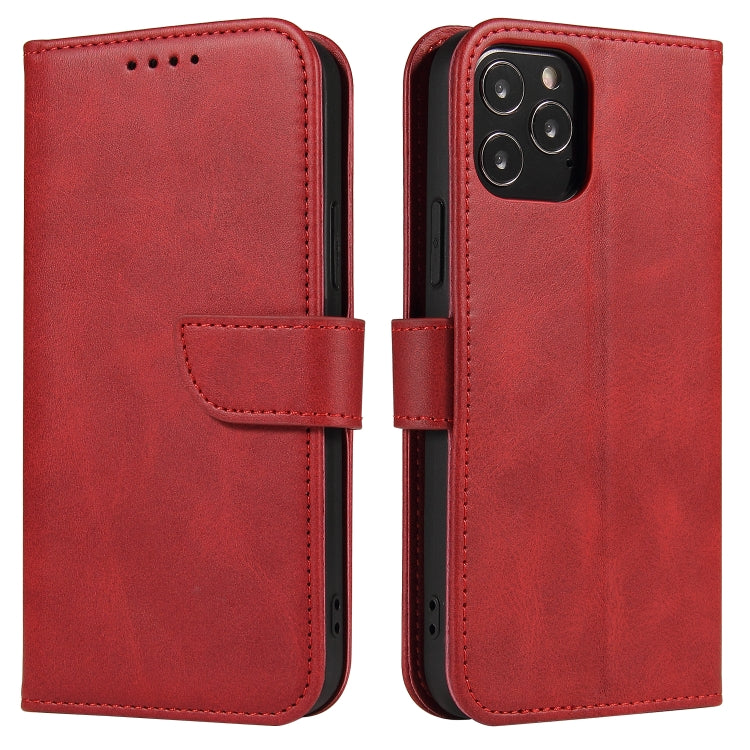 For iPhone 12 mini Calf Texture Buckle Horizontal Flip Leather Case with Holder & Card Slots & Wallet (Red) - iPhone 12 mini Cases by buy2fix | Online Shopping UK | buy2fix