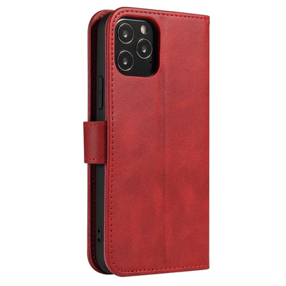 For iPhone 12 mini Calf Texture Buckle Horizontal Flip Leather Case with Holder & Card Slots & Wallet (Red) - iPhone 12 mini Cases by buy2fix | Online Shopping UK | buy2fix