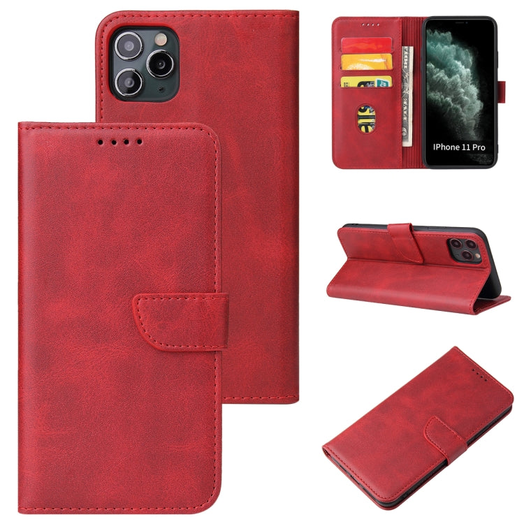 Calf Texture Buckle Horizontal Flip Leather Case with Holder & Card Slots & Wallet For iPhone 11 Pro Max(Red) - iPhone 11 Pro Max Cases by buy2fix | Online Shopping UK | buy2fix