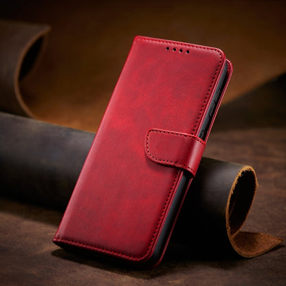 For iPhone XR Calf Texture Buckle Horizontal Flip Leather Case with Holder & Card Slots & Wallet(Red) - More iPhone Cases by buy2fix | Online Shopping UK | buy2fix