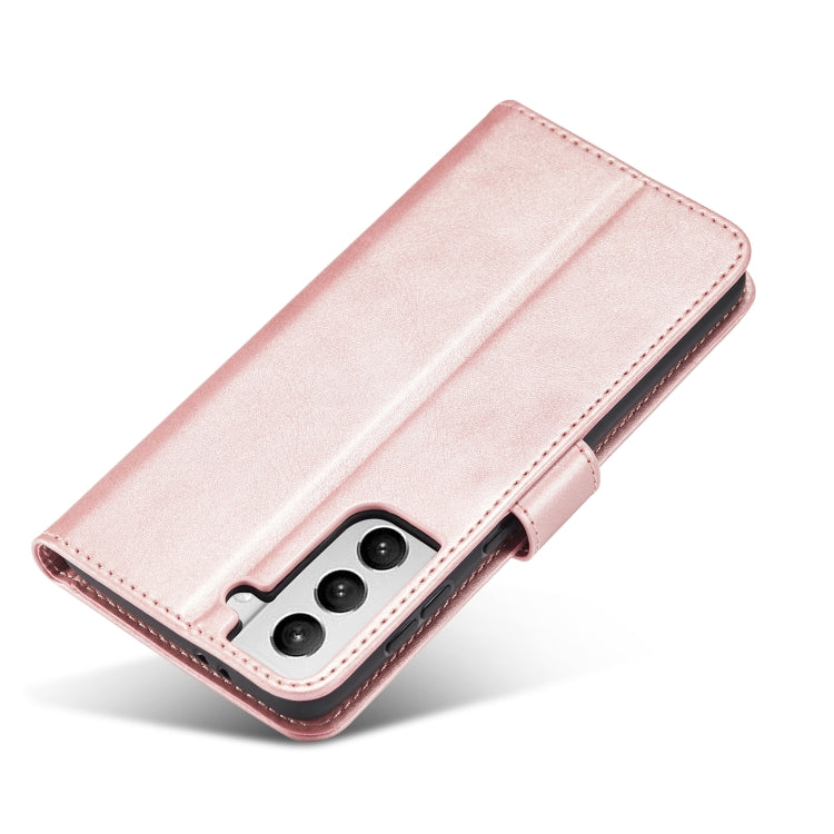 For Samsung Galaxy S21 5G Calf Texture Buckle Horizontal Flip Leather Case with Holder & Card Slots & Wallet(Rose Gold) - Galaxy S21 5G Cases by buy2fix | Online Shopping UK | buy2fix