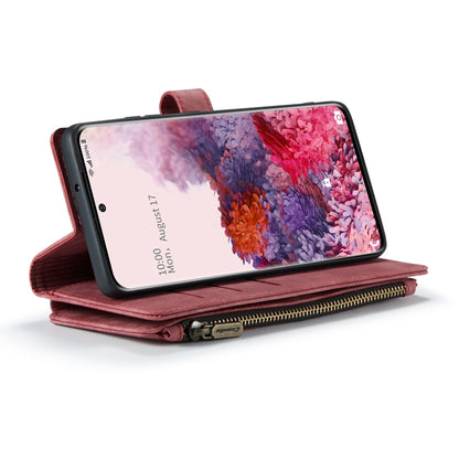 For Samsung Galaxy S20 5G CaseMe-C30 PU + TPU Multifunctional Horizontal Flip Leather Case with Holder & Card Slot & Wallet & Zipper Pocket(Red) - Galaxy Phone Cases by CaseMe | Online Shopping UK | buy2fix
