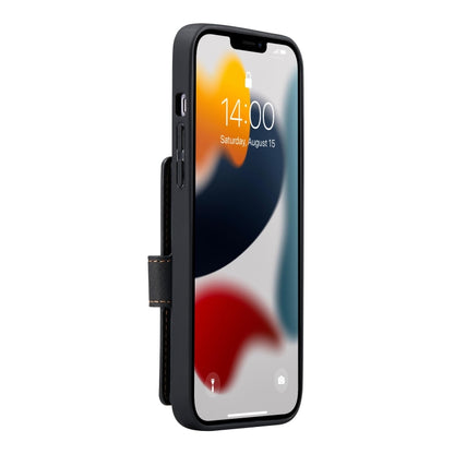 For iPhone 13 Pro JEEHOOD Retro Magnetic Detachable Protective Case with Wallet & Card Slot & Holder (Black) - iPhone 13 Pro Cases by JEEHOOD | Online Shopping UK | buy2fix