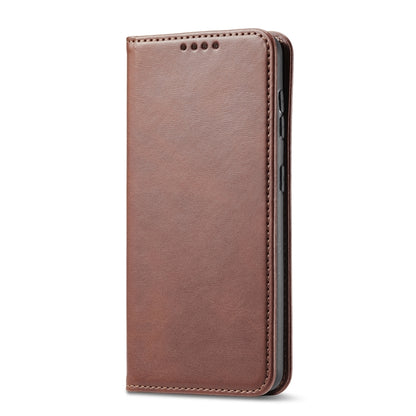 For Xiaomi Redmi Note 9 Calf Texture Magnetic Horizontal Flip Leather Case with Holder & Card Slots & Wallet(Brown) - Xiaomi Cases by buy2fix | Online Shopping UK | buy2fix