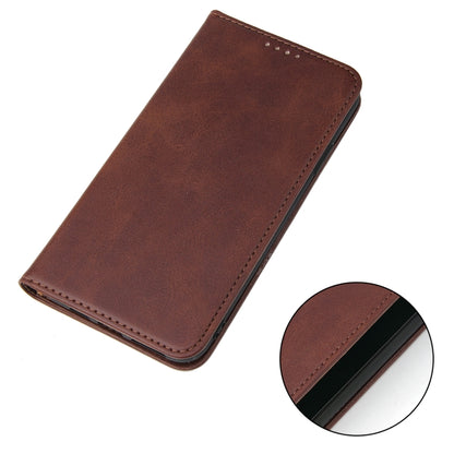 For iPhone 11 Pro Max Calf Texture Magnetic Horizontal Flip Leather Case with Holder & Card Slots & Wallet (Brown) - iPhone 11 Pro Max Cases by buy2fix | Online Shopping UK | buy2fix