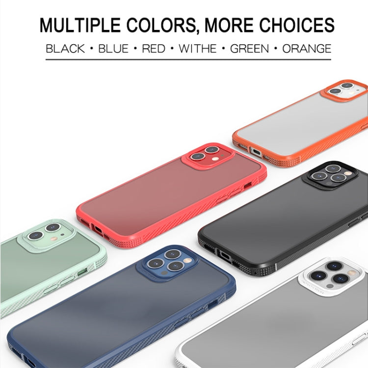 For iPhone 11 Pro MG Series Carbon Fiber TPU + Clear PC Four-corner Airbag Shockproof Case (Blue) - iPhone 11 Pro Cases by buy2fix | Online Shopping UK | buy2fix