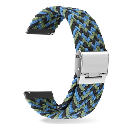 22mm Universal Metal Buckle Nylon Braided Watch Band(W Camouflage) - 22mm Bands by buy2fix | Online Shopping UK | buy2fix