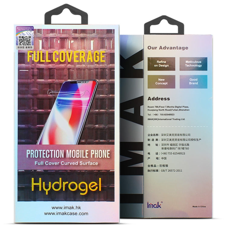 For iPhone 13 mini 2pcs IMAK Curved Full Screen Hydrogel Film Back Protector - iPhone 13 mini Tempered Glass by imak | Online Shopping UK | buy2fix