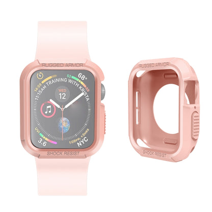 Silicone Shockproof Watch Protective Case For Apple Watch Series 9 / 8 / 7 45mm(Pink) - Watch Cases by buy2fix | Online Shopping UK | buy2fix