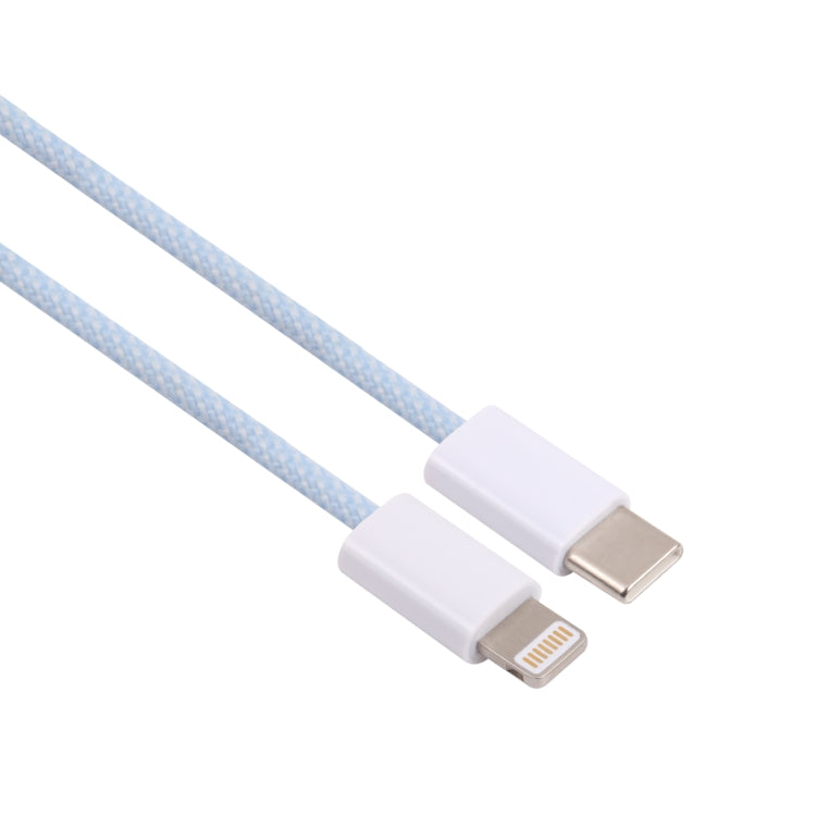 12W PD USB-C / Type-C to 8 Pin Data Cable, Cable Length: 1m(Blue) - 2 in 1 Cable by buy2fix | Online Shopping UK | buy2fix