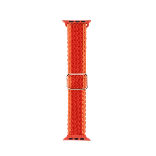 Adjustable Striped Woven Nylon Strap Watch Band For Apple Watch Ultra 49mm&Watch Ultra 2 49mm / Series 9&8&7 45mm / SE 3&SE 2&6&SE&5&4 44mm / 3&2&1 42mm(Red) - Watch Bands by buy2fix | Online Shopping UK | buy2fix