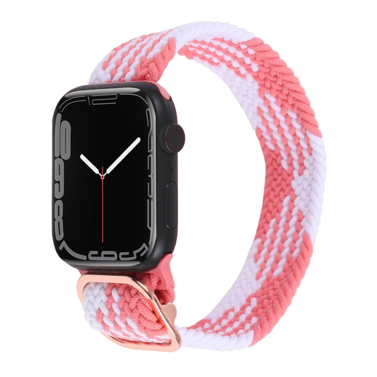 Nylon Braid Strap Watch Band For Apple Watch Ultra 49mm&Watch Ultra 2 49mm / Series 9&8&7 45mm / SE 3&SE 2&6&SE&5&4 44mm / 3&2&1 42mm(44) - Watch Bands by buy2fix | Online Shopping UK | buy2fix