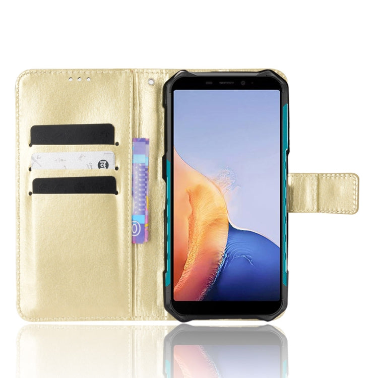 For Ulefone Armor X9 Retro Crazy Horse Texture Leather Phone Case(Gold) - Ulefone Cases by buy2fix | Online Shopping UK | buy2fix