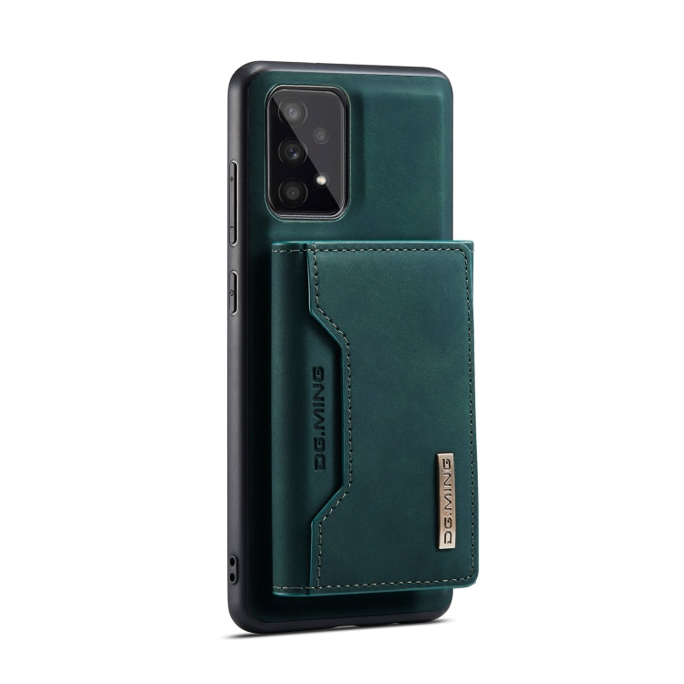 For Samsung Galaxy A53 5G DG.MING M2 Series 3-Fold Multi Card Bag Phone Case(Green) - Galaxy Phone Cases by DG.MING | Online Shopping UK | buy2fix