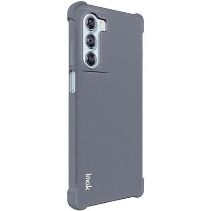 For Motorola Moto G200 5G imak All-inclusive Shockproof Airbag TPU Case with Screen Protector(Matte Grey) - Motorola Cases by imak | Online Shopping UK | buy2fix